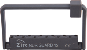 Zirc 12-Loch Steri Bur Guard, grau, (Chirurgie) für 12 Instrumente, 1 Stück