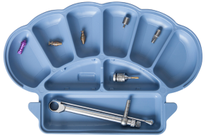 Zirc Implant Organizer, blau, 1 Stück