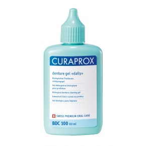 Curaprox BDC 100 DAILY GEL, Reinigungslösung für die tägliche Pflege Ihrer Prothese, 60 ml